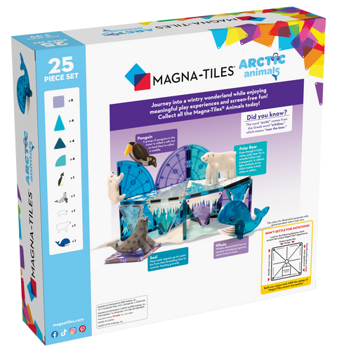 MAGNA-TILES® Arctic Animals - 25 Pieces