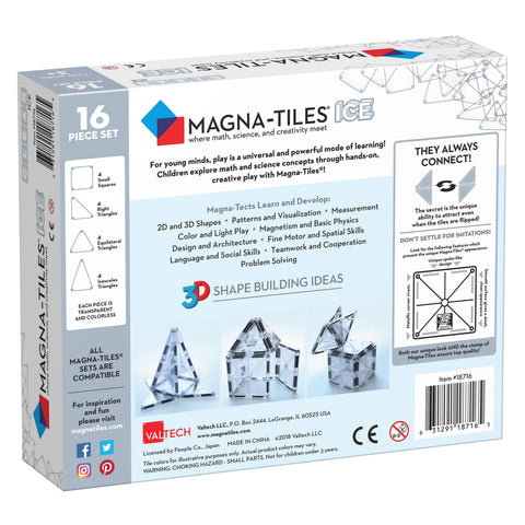 MAGNA-TILES® Ice - 16 Pieces