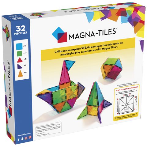 MAGNA-TILES® Classic 32-Pieces Set