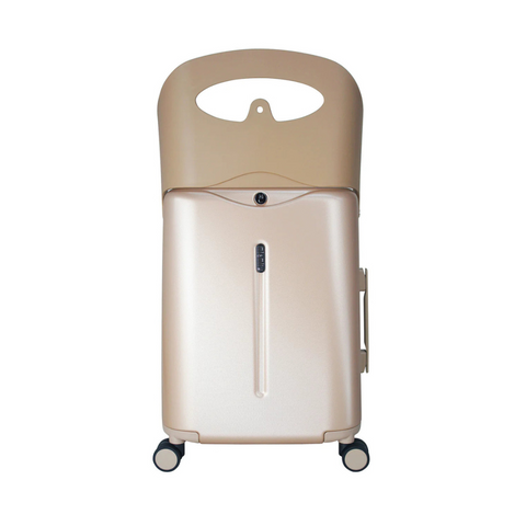 Miamily | Carry-On Luggage Trolly Bag | Metallic Gold, 18 inch