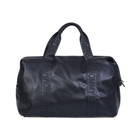 Mommy Bag Signature Simili Black Vegan Leather