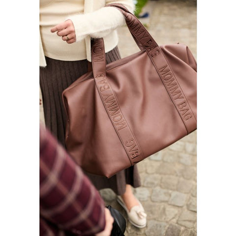 Mommy Bag Signature Simili Dark Brown Vegan Leather