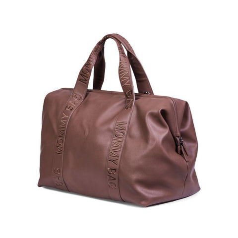 Mommy Bag Signature Simili Dark Brown Vegan Leather