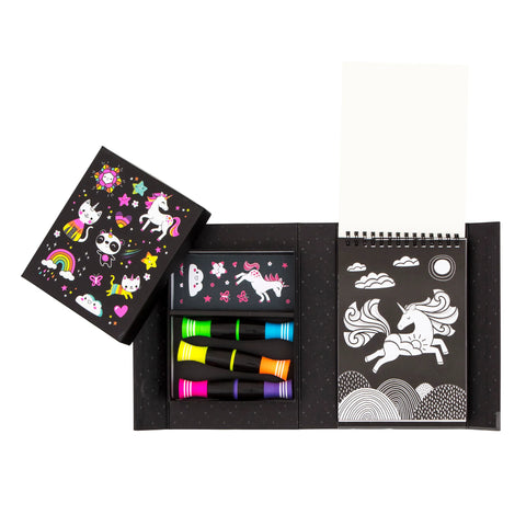 Neon Colouring Set - Unicorns & Friends