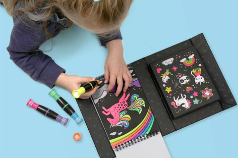 Neon Colouring Set - Unicorns & Friends