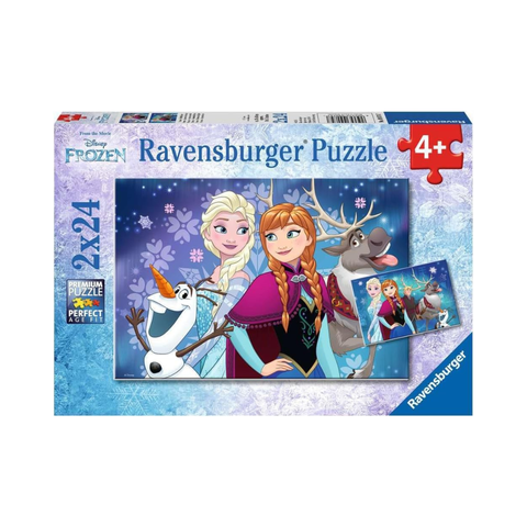 Northern Lights Frozen 2×24‑Piece Kids Jigsaw Puzzle Set