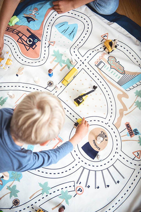 Play and Go - Playmat and Storage bag - L.A. Road map