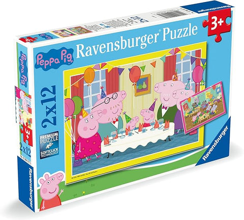 Peppa Pig Happy Family Life Puzzle Set – 2×24 Pieces