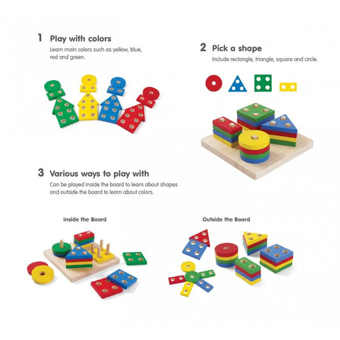 PlanToys Geometric Sorting Board