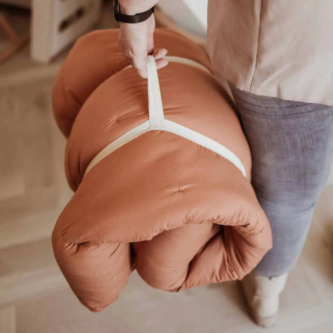 Play&Go - Bloom Organic Playmat and Storage Bag - Tawny Brown