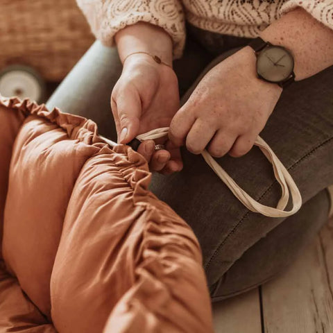 Play&Go - Bloom Organic Playmat and Storage Bag - Tawny Brown