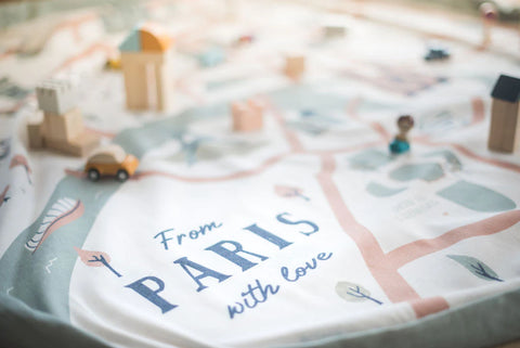 Play and Go - Playmat and Storage bag - Paris Map