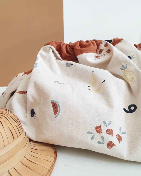 Play and Go - Playmat & Storage Bag - Veggie Numbers