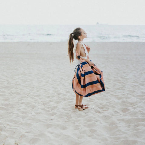 Play&Go - Storage Bag Outdoor Stripes Mokka