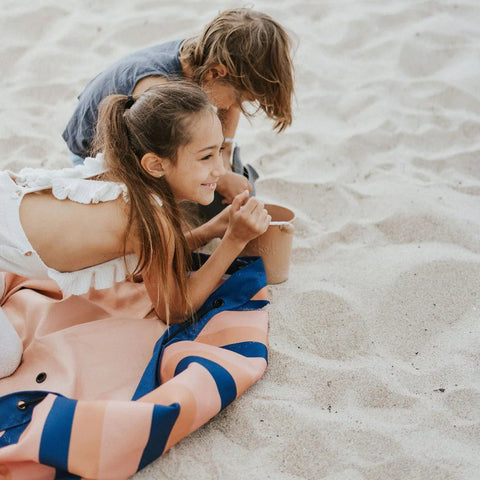 Play&Go - Storage Bag Outdoor Stripes Mokka