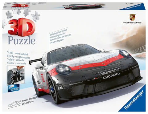 Porsche‑911‑GT3‑Cup 3D Puzzle for Adults and Kids – 108-Piece