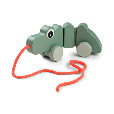Pull Along Wiggle Toy Croco Green