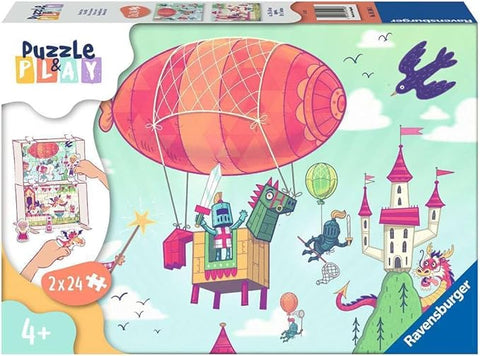 Puzzle & Play Royal BBQ 2x24 Piece Jigsaw Puzzle Set