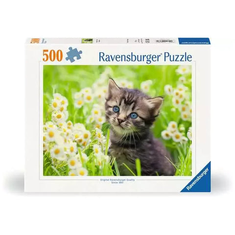 Ravensburger Cat In The Garden 500 Piece Jigsaw Puzzle for Adults