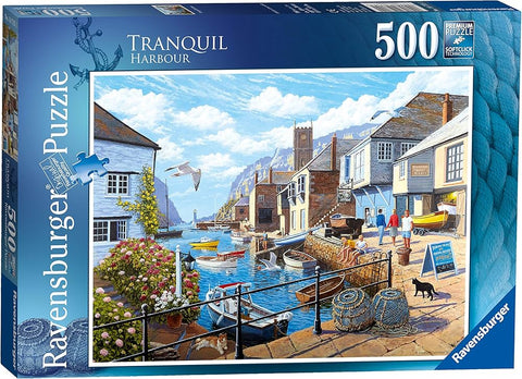 Ravensburger 500‑Piece Tranquil Harbour Jigsaw Puzzle