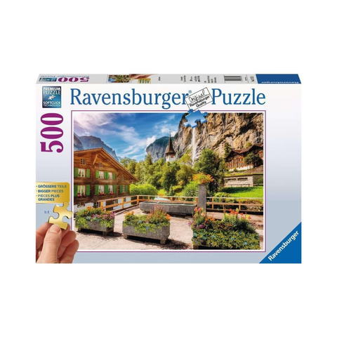Ravensburger Lauterbrunnen Switzerland 500‑Piece Jigsaw Puzzle