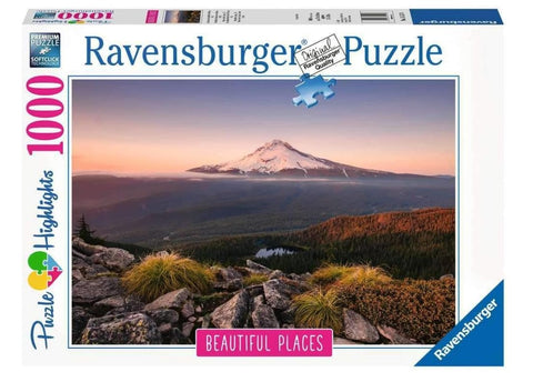 Ravensburger Stratovulkan Mount Hood 1000‑Piece Jigsaw Puzzle –  Ages 10+