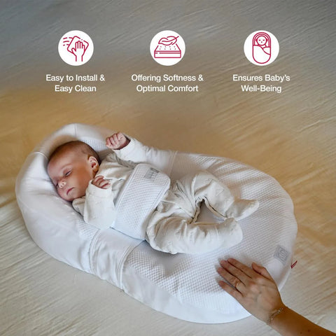 Red Castle Cocoonababy Fitted Sheet White
