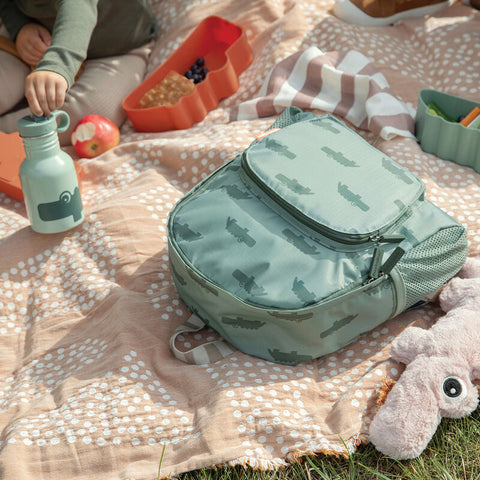 Kids Backpack Croco Green