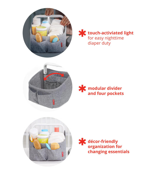 Skip Hop - Light Up Diaper Caddy - Oat