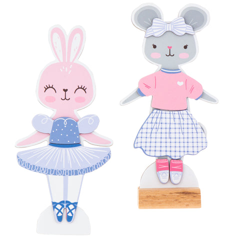 Magnetic Dress Up Doll - Bunny And Mouse