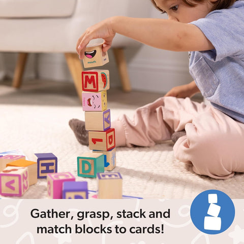 Ms. Rachel Wooden Learning Blocks + Activity Cards
