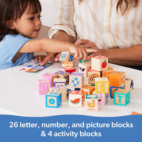 Ms. Rachel Wooden Learning Blocks + Activity Cards