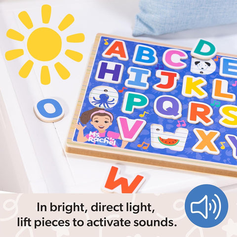 Melissa & Doug - Ms. Rachel Wooden Phonics Alphabet Sound Puzzle