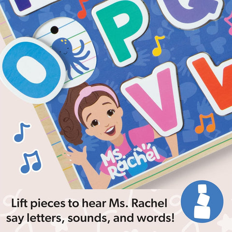 Melissa & Doug - Ms. Rachel Wooden Phonics Alphabet Sound Puzzle