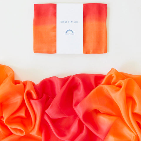 Sarah's Silk Giant Playsilk Sea fire