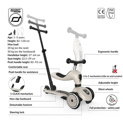 Scoot and Ride Highwaykick 1 Push and Go Steel
