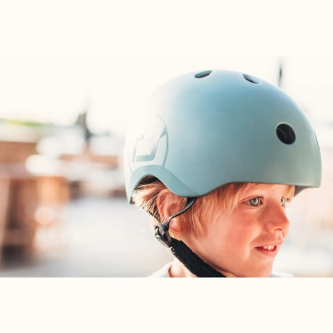 Scoot and Ride - Kid's Adjustable Safety Helmet - Olive - S-M