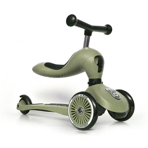 Scoot & Ride - 2-In-1 Highwaykick Scooter 1 - Olive