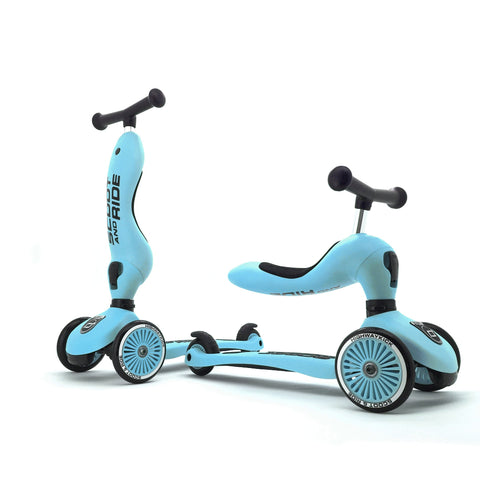 Scoot & Ride - Highwaykick 1 - 2-in-1 Scooter - Blueberry