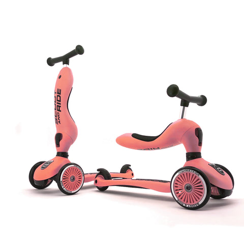 Scoot & Ride - Highwaykick 1 - 2-in-1 Scooter - Peach