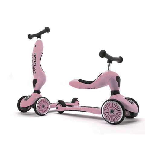 Scoot & Ride - Highwaykick 1 - 2-in-1 Scooter - Rose