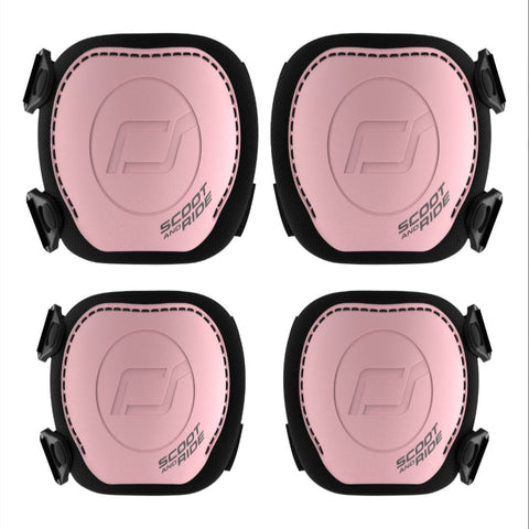 Scoot & Ride - Protective Knee And Elbow Pad Set - Rose - S - 4 Pcs