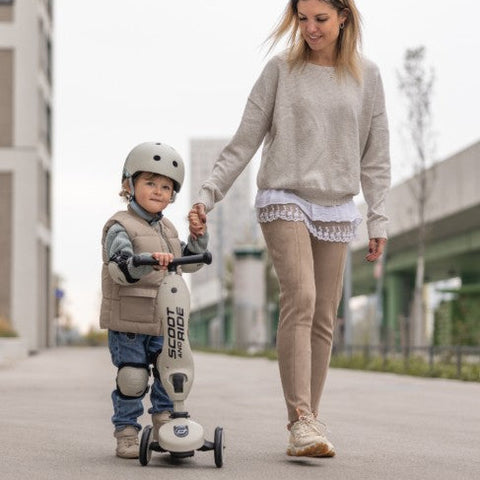 Scoot & Ride - Protective Knee And Elbow Pad Set - Ash - S - 4 Pcs