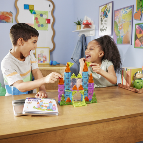 MAGNA-TILES® microMAGS Travel Set Deluxe 55-Piece Set