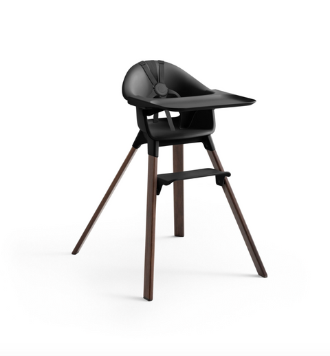 Stokke Clikk High Chair Bamboo Legs black Warm Brown