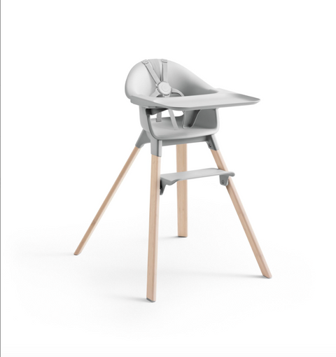 Stokke Clikk High Chair Bamboo Legs Cloud Grey