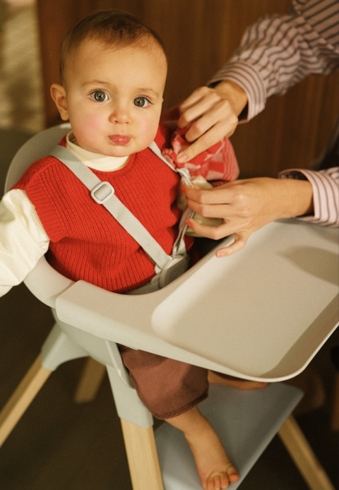 Stokke Clikk High Chair Bamboo Legs Cloud Grey