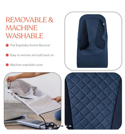Ergobaby Evolve Bouncer Replacement Cover only Midnight Blue