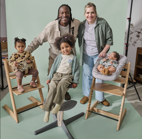 Stokke Tripp Trapp Chair Babyset Newborn Bundle Whitewash