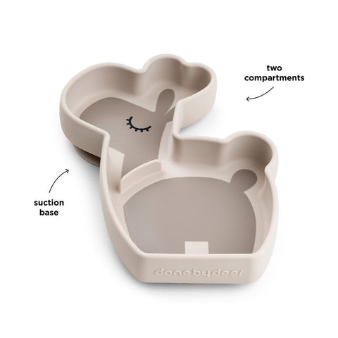 Silicone Stick&Stay Snack Plate Lalee Sand